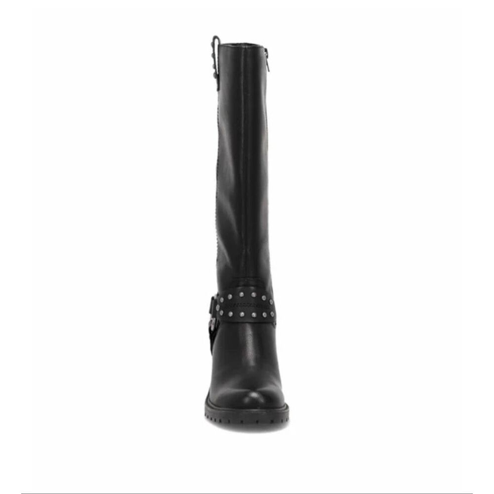 Frye Adriane Harness Biker Black Boots Women’s Size 8.5 NEW TAGS vegan leather K - Picture 3 of 7